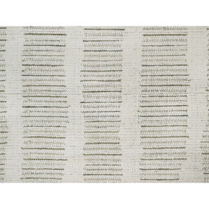 5'x5' Alabaster White, Flat Weave With Textured Pile, Hand Woven, Undyed Natural Wool, Round, Oriental Rug FWR550440