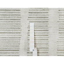 Load image into Gallery viewer, 12&#39;x15&#39; Alabaster White, Hand Woven, Flat Weave With Textured Pile, Undyed Natural Wool, Xl, Oversized, Oriental Rug FWR550452