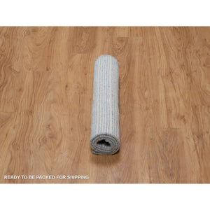 2'2"x3'1" Yonder Blue, Modern Plain Decor Box Design, Pure Wool, Soft To The Touch, Loomed Knotted, Mat, Sample, Oriental Rug FWR550458