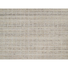 Load image into Gallery viewer, 8&#39;x10&#39; Papyrus White, Loomed Knotted, Modern Plain Decor Box Design, Soft To Touch, Pure Wool, Oriental Rug FWR550518