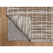 Load image into Gallery viewer, 2&#39;x3&#39;1&quot; Sesame Brown, Modern Plain Decor Box Design, Soft To Touch, Pure Wool, Loomed Knotted, Sample, Mat, Oriental Rug FWR550548