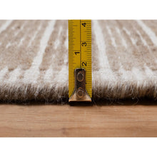 Load image into Gallery viewer, 2&#39;x3&#39;1&quot; Sesame Brown, Modern Plain Decor Box Design, Soft To Touch, Pure Wool, Loomed Knotted, Sample, Mat, Oriental Rug FWR550548
