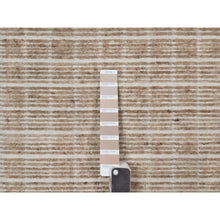 Load image into Gallery viewer, 2&#39;x3&#39;1&quot; Frappe Brown, Modern Plain Decor Box Design, Soft To Touch, Loomed Knotted, Pure Wool, Mat, Sample, Oriental Rug FWR550554
