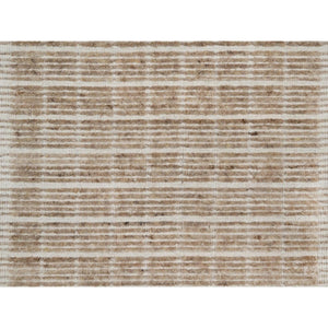 2'x3'1" Frappe Brown, Modern Plain Decor Box Design, Soft To Touch, Loomed Knotted, Pure Wool, Mat, Sample, Oriental Rug FWR550554