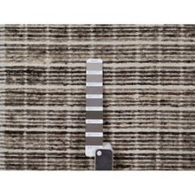 Load image into Gallery viewer, 2&#39;x3&#39;1&quot; Mocha Brown, Modern Plain Decor Box Design, Soft To Touch, Pure Wool, Loomed Knotted, Sample, Mat, Oriental Rug FWR550566