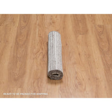 Load image into Gallery viewer, 2&#39;x3&#39;1&quot; Mocha Brown, Modern Plain Decor Box Design, Soft To Touch, Pure Wool, Loomed Knotted, Sample, Mat, Oriental Rug FWR550566