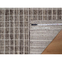 Load image into Gallery viewer, 2&#39;x3&#39;1&quot; Mocha Brown, Modern Plain Decor Box Design, Soft To Touch, Pure Wool, Loomed Knotted, Sample, Mat, Oriental Rug FWR550566