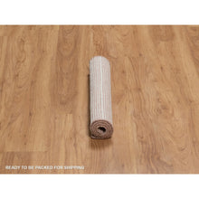 Load image into Gallery viewer, 1&#39;10&quot;x3&#39;1&quot; Light Pink, Modern Plain Decor Box Design, Soft To Touch, Loomed Knotted, Pure Wool, Sample, Mat, Oriental Rug FWR550584