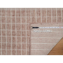 Load image into Gallery viewer, 1&#39;10&quot;x3&#39;1&quot; Light Pink, Modern Plain Decor Box Design, Soft To Touch, Loomed Knotted, Pure Wool, Sample, Mat, Oriental Rug FWR550584