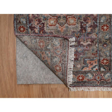 Load image into Gallery viewer, 1&#39;10&quot;x3&#39; Mahogany Red, Heriz Revival, Vegetable Dyes, Hand Knotted, Natural Wool, Thick And Plush, Soft Pile, Sample, Mat, Oriental Rug FWR550614