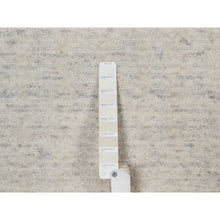 Load image into Gallery viewer, 12&#39;x15&#39; Papyrus White, Hand Loomed, Vertical Stripes Design With Salt And Pepper Effect, Undyed Natural Wool, Xl, Oversized, Oriental Rug FWR550638