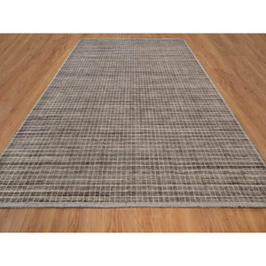 12'x15' Coffee Brown, Soft To Touch, Modern Plain Decor Box Design, Pure Wool, Loomed Knotted, Oversized, Xl, Oriental Rug FWR550644