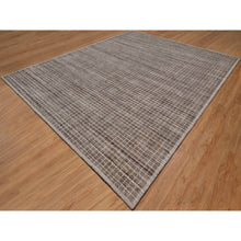 Load image into Gallery viewer, 12&#39;x15&#39; Coffee Brown, Soft To Touch, Modern Plain Decor Box Design, Pure Wool, Loomed Knotted, Oversized, Xl, Oriental Rug FWR550644