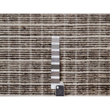 Load image into Gallery viewer, 12&#39;x15&#39; Coffee Brown, Soft To Touch, Modern Plain Decor Box Design, Pure Wool, Loomed Knotted, Oversized, Xl, Oriental Rug FWR550644
