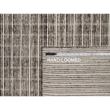 Load image into Gallery viewer, 8&#39;x10&#39; Coffee Brown, Modern Plain Decor Box Design, Soft To Touch, Loomed Knotted, Pure Wool, Oriental Rug FWR550662