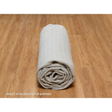 Load image into Gallery viewer, 12&#39;x15&#39; Faded Denim Blue, Modern Plain Decor Box Design, Soft To Touch, Loomed Knotted, Pure Wool, Xl, Oversized, Oriental Rug FWR550668