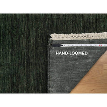 Load image into Gallery viewer, 2&#39;x2&#39;8&quot; Juniper Green, Plain Solid Design, Salt And Pepper Effect, Hand Loomed, Pure Wool, Sample, Mat, Oriental Rug FWR550686