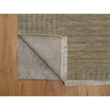 Load image into Gallery viewer, 2&#39;x2&#39;8&quot; Beige, Geometric Design, Hand Loomed, Pure Wool, Sample, Mat, Oriental Rug FWR550716