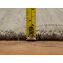 Load image into Gallery viewer, 2&#39;x2&#39;8&quot; Beige, Geometric Design, Hand Loomed, Pure Wool, Sample, Mat, Oriental Rug FWR550716