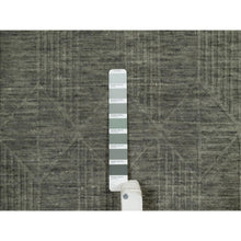 Load image into Gallery viewer, 2&#39;x2&#39;8&quot; Iceberg Green, Geometric Design, Hand Loomed, Pure Wool, Mat, Sample, Oriental Rug FWR550734