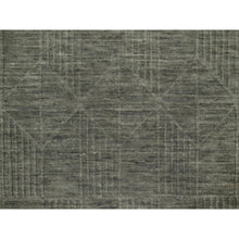 Load image into Gallery viewer, 2&#39;x2&#39;8&quot; Iceberg Green, Geometric Design, Hand Loomed, Pure Wool, Mat, Sample, Oriental Rug FWR550734