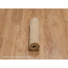 Load image into Gallery viewer, 2&#39;x2&#39;8&quot; Salmon Color, Grid Design, Hand Loomed, Pure Wool, Sample, Mat, Oriental Rug FWR550740