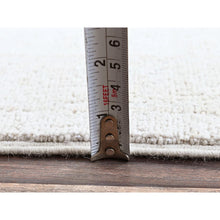 Load image into Gallery viewer, 8&#39;x9&#39;9&quot; Bone White, Washed Out Peshawar With Heriz Design, Hand Knotted, Pure Wool, Densely Woven, Oriental Rug FWR5502