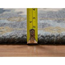 Load image into Gallery viewer, 8&#39;x10&#39;1&quot; Frosty Green, 100% Wool, Oushak Without A Border, All Over Leaf Pattern, Hand Knotted, Oriental Rug FWR550818