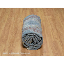 Load image into Gallery viewer, 8&#39;1&quot;x10&#39;1&quot; Cerulean Blue, Jewelry Design, Wool And Silk, Hand Knotted, Oriental Rug FWR550824