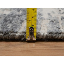 Load image into Gallery viewer, 8&#39;x10&#39;1&quot; Winter White, Hand Knotted, Abstract Modern Design, 100% Natural Undyed Wool, Oriental Rug FWR550944