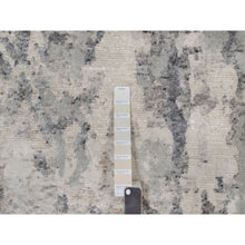 Load image into Gallery viewer, 8&#39;x10&#39; Cream White, Modern Design, 100% Natural Undyed Wool, Hand Knotted, Oriental Rug FWR550950