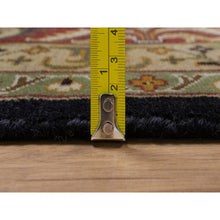 Load image into Gallery viewer, 8&#39;x10&#39;1&quot; Phantom Black, Intricate Kashan Revival, Hand Knotted, Hand Spun New Zealand Wool, 300 Kpsi, Oriental Rug FWR551004