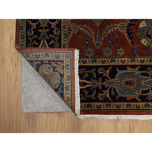 Load image into Gallery viewer, 6&#39;x8&#39;7&quot; Wine Red, 100% Hand Spun New Zealand Wool, 300 Kpsi, Sarouk Mohajeran Design, Fine Hand Knotted, Oriental Rug FWR551070