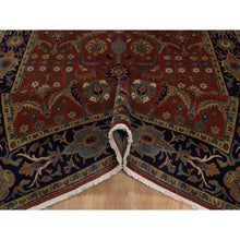 Load image into Gallery viewer, 6&#39;x8&#39;7&quot; Wine Red, 100% Hand Spun New Zealand Wool, 300 Kpsi, Sarouk Mohajeran Design, Fine Hand Knotted, Oriental Rug FWR551070