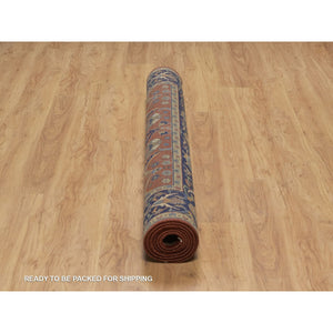 6'x8'7" Wine Red, 100% Hand Spun New Zealand Wool, 300 Kpsi, Sarouk Mohajeran Design, Fine Hand Knotted, Oriental Rug FWR551070