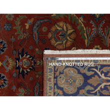 Load image into Gallery viewer, 6&#39;x8&#39;7&quot; Wine Red, 100% Hand Spun New Zealand Wool, 300 Kpsi, Sarouk Mohajeran Design, Fine Hand Knotted, Oriental Rug FWR551070