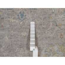 Load image into Gallery viewer, 7&#39;8&quot;x10&#39; Beige, Hand Knotted, Oushak Without A Border, All Over Leaf Pattern, 100% Wool, Oriental Rug FWR551094