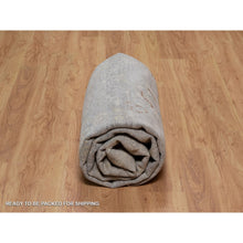 Load image into Gallery viewer, 7&#39;8&quot;x10&#39; Beige, Hand Knotted, Oushak Without A Border, All Over Leaf Pattern, 100% Wool, Oriental Rug FWR551094