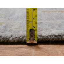 Load image into Gallery viewer, 7&#39;8&quot;x10&#39; Beige, Hand Knotted, Oushak Without A Border, All Over Leaf Pattern, 100% Wool, Oriental Rug FWR551094