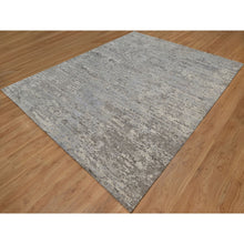 Load image into Gallery viewer, 8&#39;x10&#39;2&quot; Papyrus White, Contemporary Pattern, Hand Knotted, 100% Natural Undyed Wool, Oriental Rug FWR551106