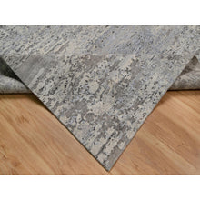 Load image into Gallery viewer, 8&#39;x10&#39;2&quot; Papyrus White, Contemporary Pattern, Hand Knotted, 100% Natural Undyed Wool, Oriental Rug FWR551106