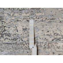 Load image into Gallery viewer, 8&#39;x10&#39;2&quot; Papyrus White, Contemporary Pattern, Hand Knotted, 100% Natural Undyed Wool, Oriental Rug FWR551106