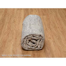 Load image into Gallery viewer, 8&#39;x10&#39;2&quot; Papyrus White, Contemporary Pattern, Hand Knotted, 100% Natural Undyed Wool, Oriental Rug FWR551106