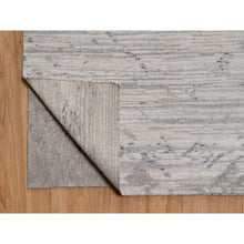 Load image into Gallery viewer, 12&#39;x15&#39;3&quot; Winter White, Modern Design, Hand Knotted, Hand Spun Undyed Natural Wool, Xl, Oversized, Oriental Rug FWR551136
