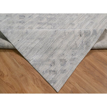 Load image into Gallery viewer, 12&#39;x15&#39;3&quot; Winter White, Modern Design, Hand Knotted, Hand Spun Undyed Natural Wool, Xl, Oversized, Oriental Rug FWR551136
