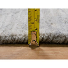 Load image into Gallery viewer, 12&#39;x15&#39;3&quot; Winter White, Modern Design, Hand Knotted, Hand Spun Undyed Natural Wool, Xl, Oversized, Oriental Rug FWR551136