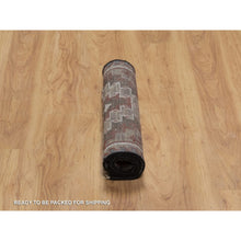 Load image into Gallery viewer, 2&#39;x3&#39;2&quot; Chocolate Brown, Southwest American Indian Design With Piled Construction, Plush And Lush, Hand Knotted, Pure Wool, Mat, Sample, Oriental Rug FWR551178