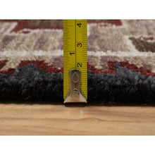 Load image into Gallery viewer, 2&#39;x3&#39;2&quot; Chocolate Brown, Southwest American Indian Design With Piled Construction, Plush And Lush, Hand Knotted, Pure Wool, Mat, Sample, Oriental Rug FWR551178