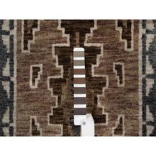 Load image into Gallery viewer, 2&#39;x3&#39;1&quot; Cedar Brown, Hand Knotted, Southwest American Indian Design With Piled Construction, Plush And Lush, Pure Wool, Mat, Sample, Oriental Rug FWR551190