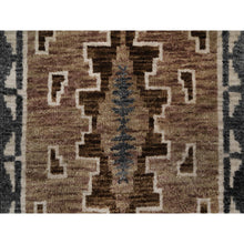 Load image into Gallery viewer, 2&#39;x3&#39;1&quot; Cedar Brown, Hand Knotted, Southwest American Indian Design With Piled Construction, Plush And Lush, Pure Wool, Mat, Sample, Oriental Rug FWR551190